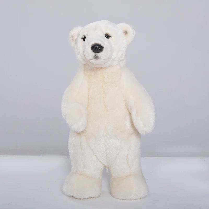 Adorable Lifelike White Polar Bear Plush Toy for Kids' Rooms - ToylandEU