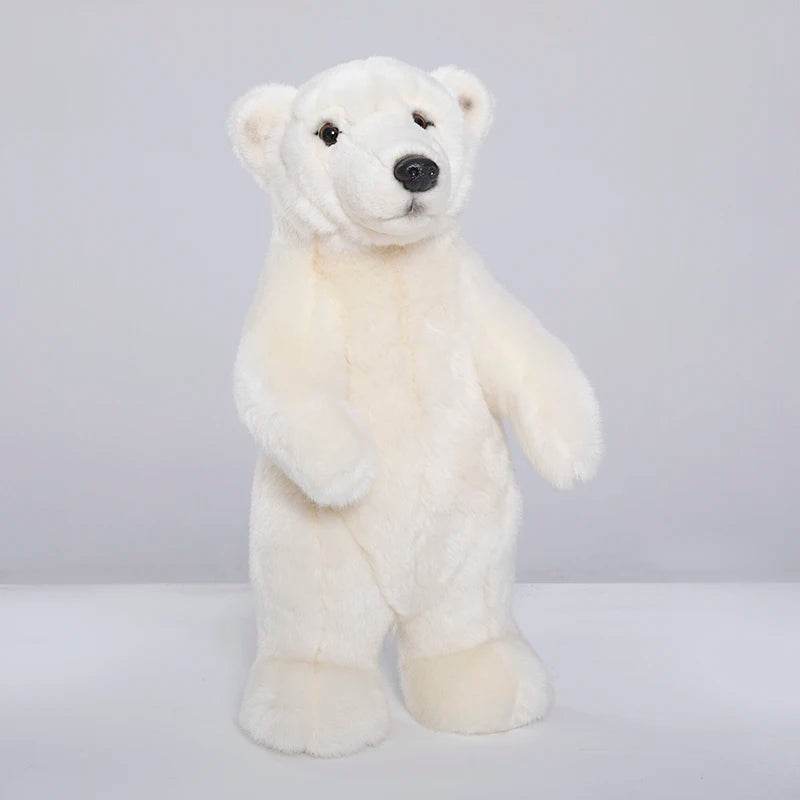 Adorable Lifelike White Polar Bear Plush Toy for Kids' Rooms - ToylandEU