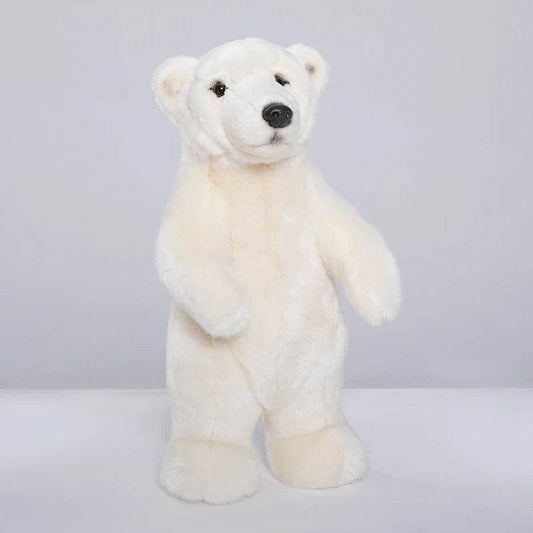 Adorable Lifelike White Polar Bear Plush Toy for Kids' Rooms - ToylandEU