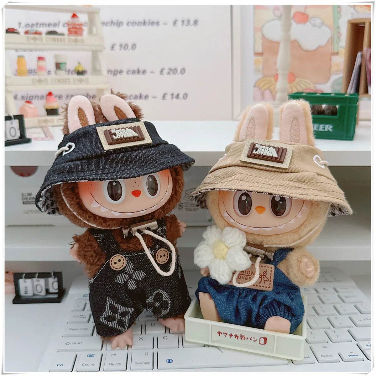 Adorable Mini Doll Clothing Set with Cute Hats and Shoes for 17cm Labubu Dolls - ToylandEU