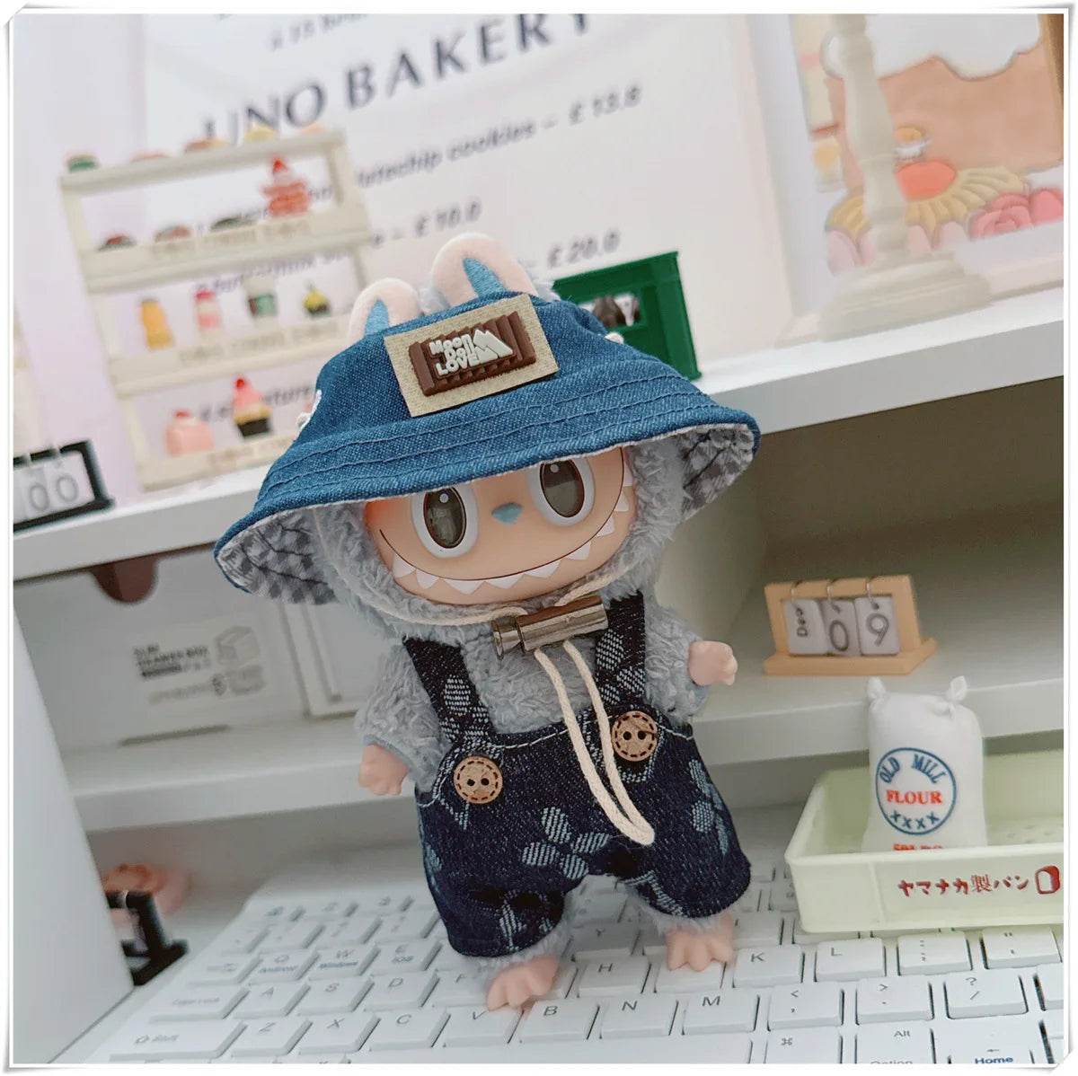 Adorable Mini Doll Clothing Set with Cute Hats and Shoes for 17cm Labubu Dolls - ToylandEU