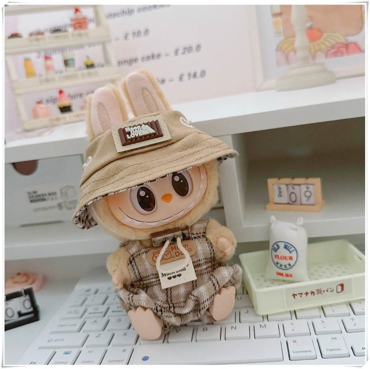 Adorable Mini Doll Clothing Set with Cute Hats and Shoes for 17cm Labubu Dolls - ToylandEU