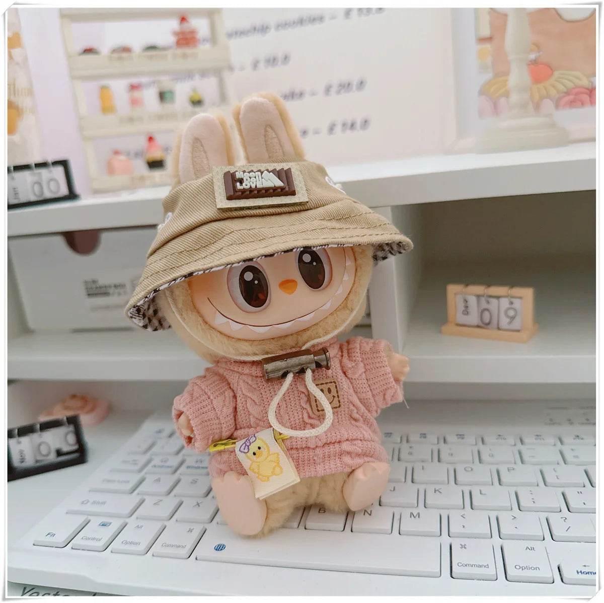 Adorable Mini Doll Clothing Set with Cute Hats and Shoes for 17cm Labubu Dolls - ToylandEU