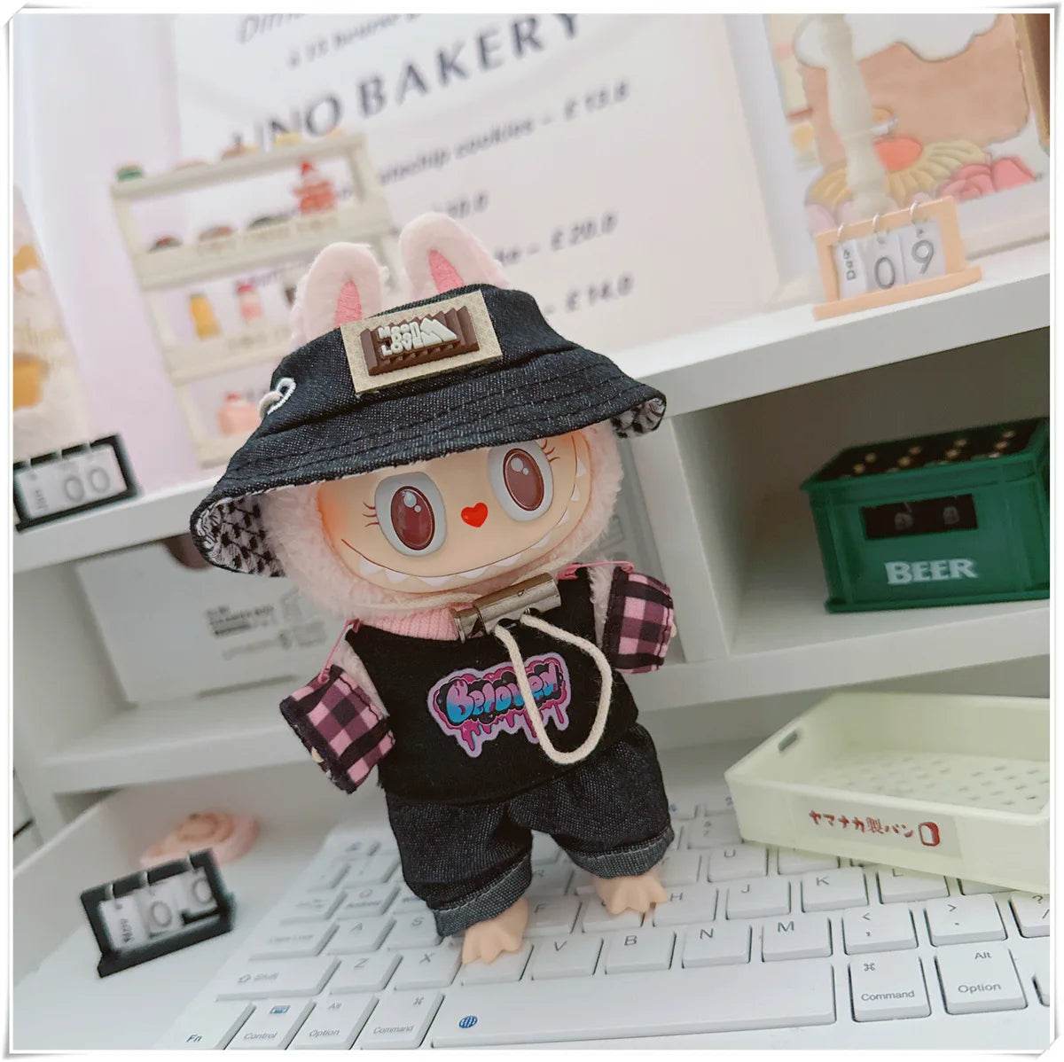 Adorable Mini Doll Clothing Set with Cute Hats and Shoes for 17cm Labubu Dolls - ToylandEU