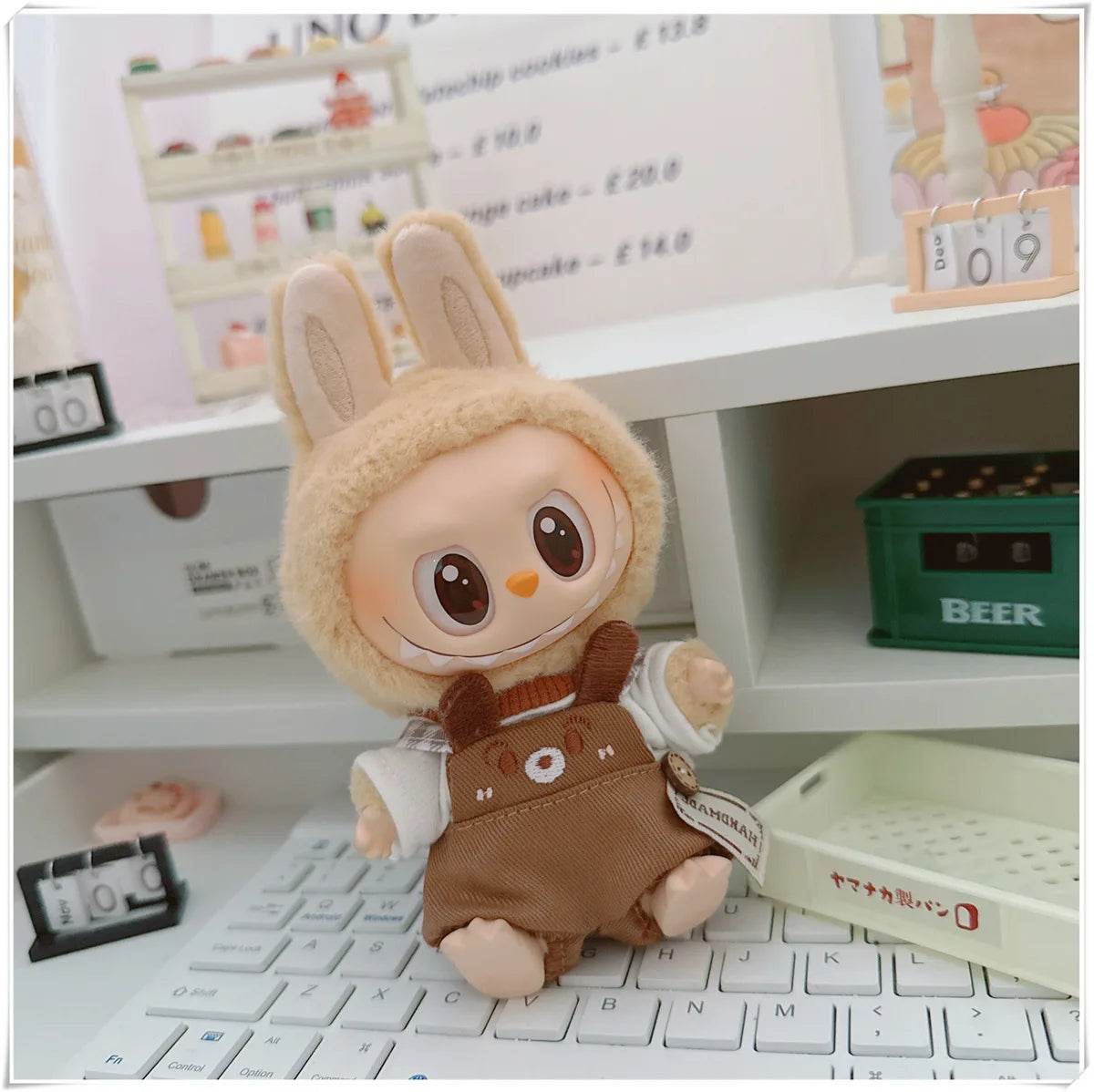 Adorable Mini Doll Clothing Set with Cute Hats and Shoes for 17cm Labubu Dolls - ToylandEU