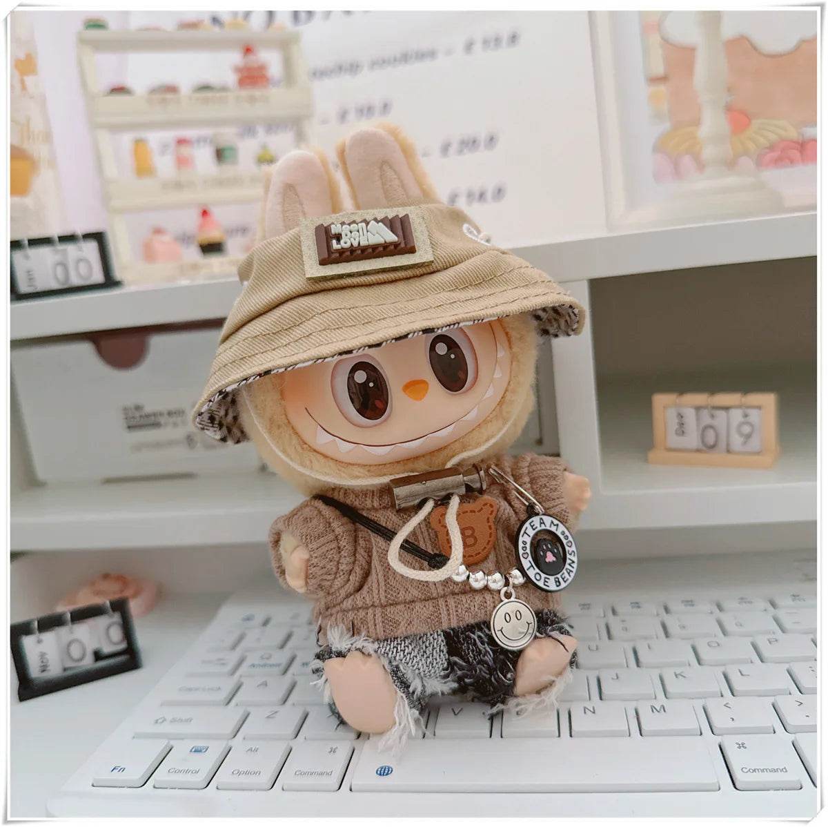 Adorable Mini Doll Clothing Set with Cute Hats and Shoes for 17cm Labubu Dolls - ToylandEU