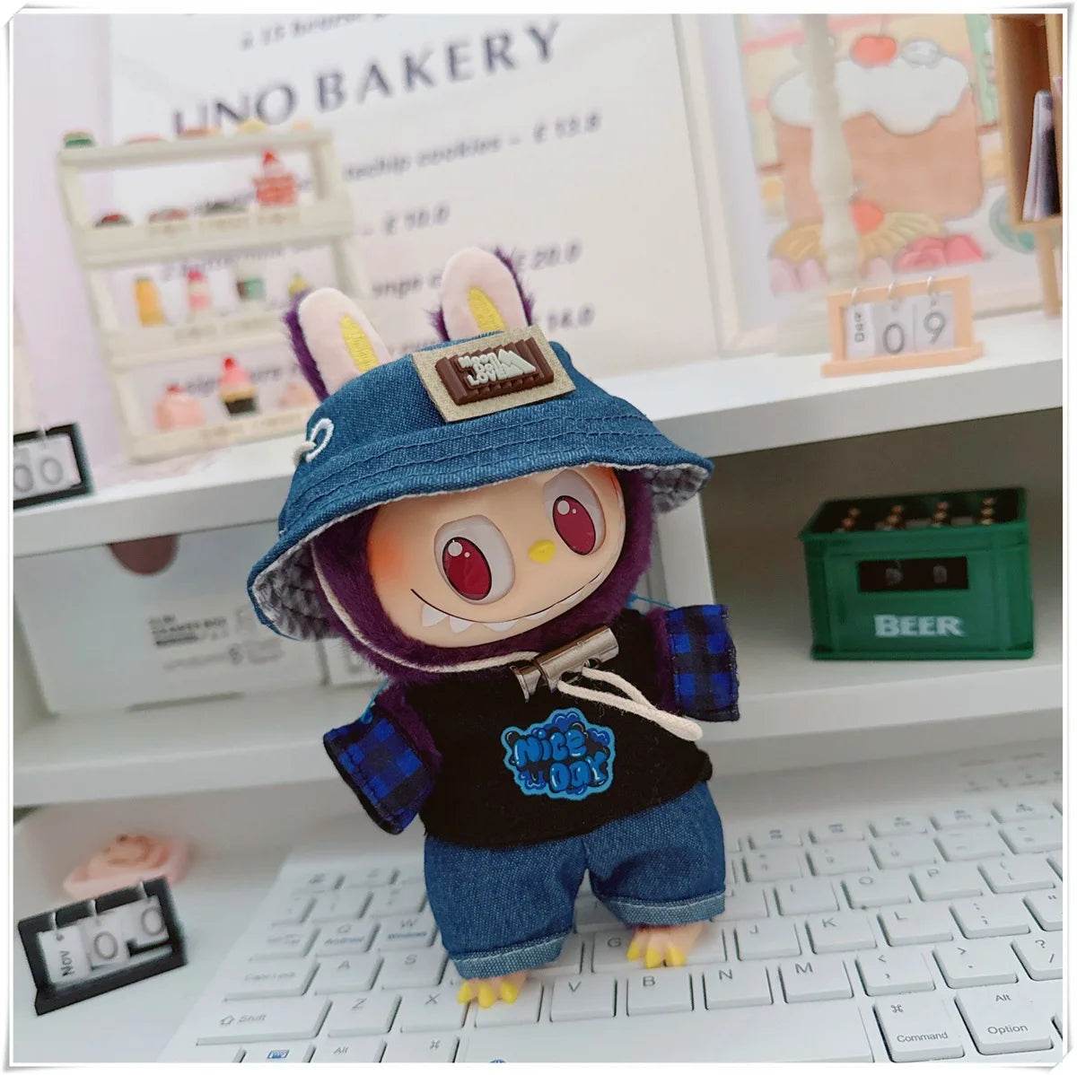 Adorable Mini Doll Clothing Set with Cute Hats and Shoes for 17cm Labubu Dolls - ToylandEU