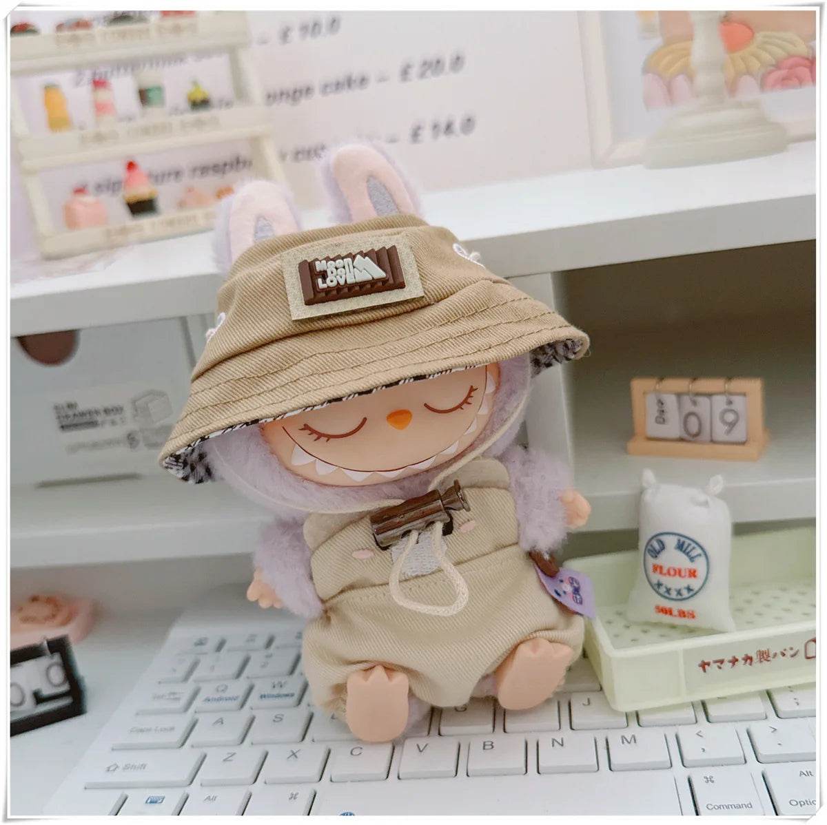 Adorable Mini Doll Clothing Set with Cute Hats and Shoes for 17cm Labubu Dolls - ToylandEU