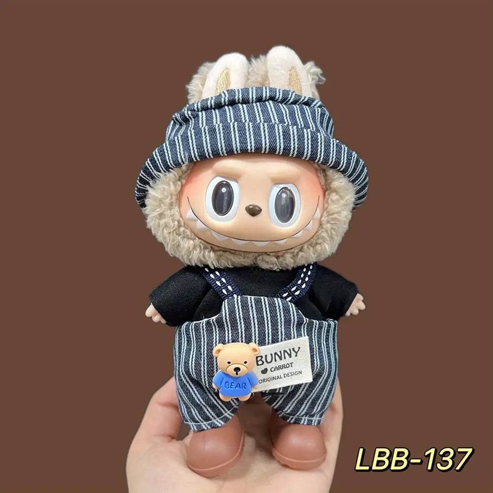 Adorable Mini Dress Set for 17 cm Labubu Dolls Featuring Summer Vacation Style for Kids and Doll Collectors - ToylandEU