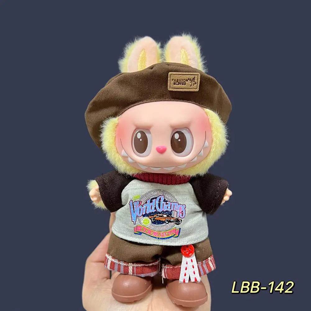 Adorable Mini Dress Set for 17 cm Labubu Dolls Featuring Summer Vacation Style for Kids and Doll Collectors - ToylandEU