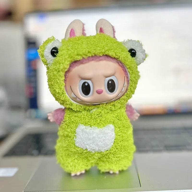 Adorable Mini Plush Doll Outfit Set with Skirt and Hat for 17cm Labubu and Kpop Idol Dolls - ToylandEU