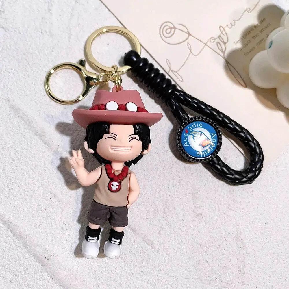  Adorable ONE PIECE Silicone Keychains - Luffy & Zoro Mini Figures -  ToylandEU™