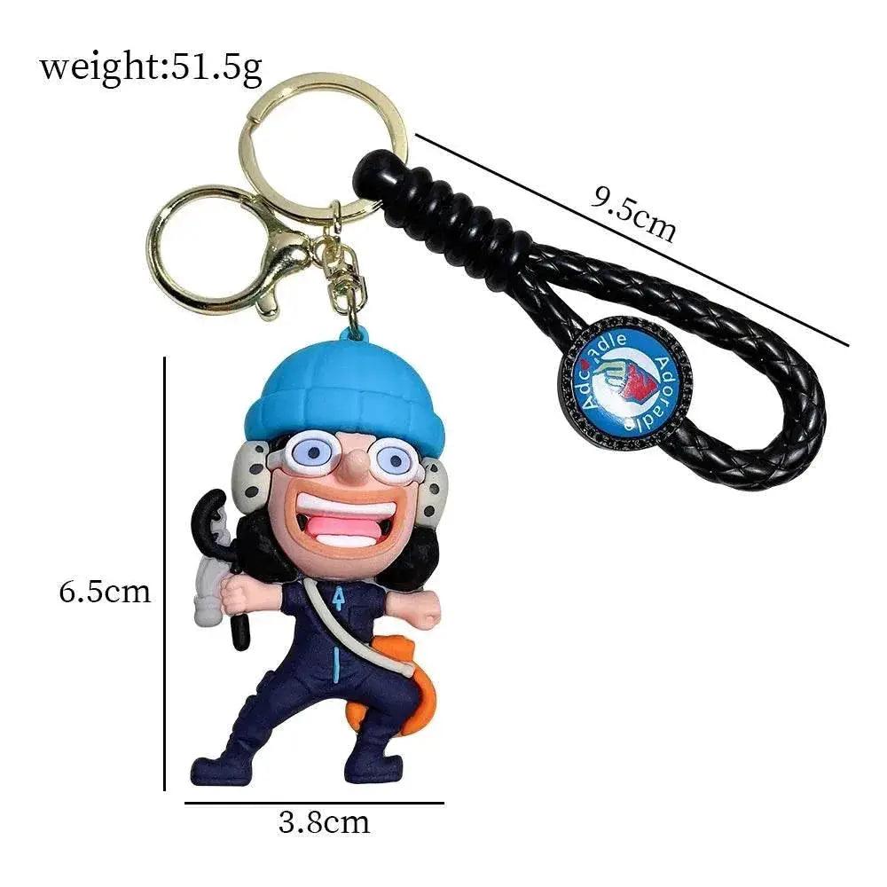  Adorable ONE PIECE Silicone Keychains - Luffy & Zoro Mini Figures -  ToylandEU™