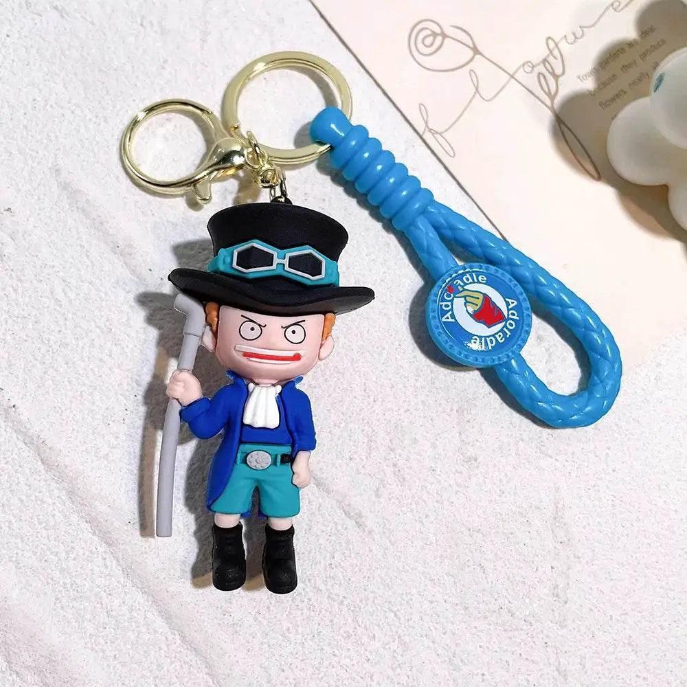  Adorable ONE PIECE Silicone Keychains - Luffy & Zoro Mini Figures -  ToylandEU™