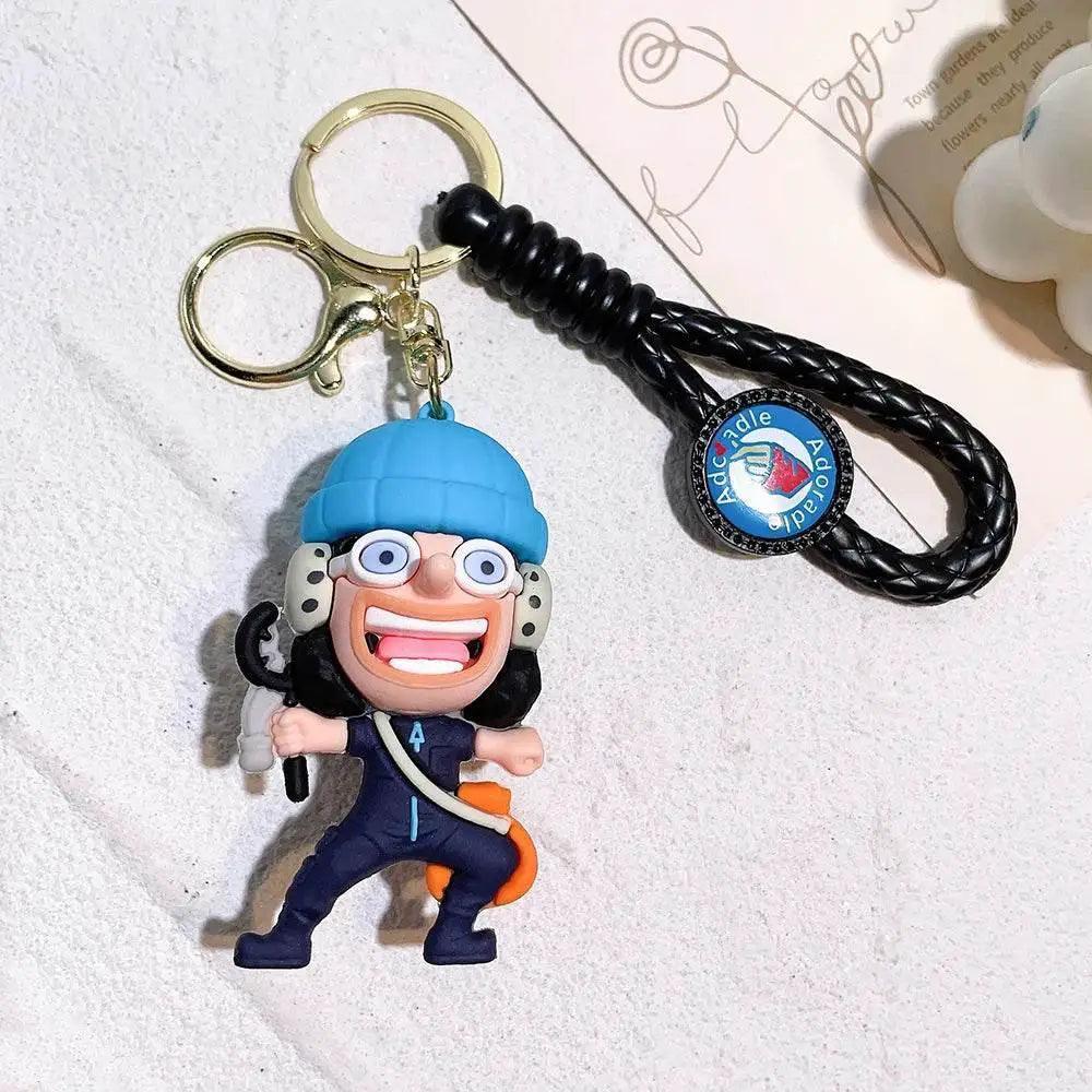  Adorable ONE PIECE Silicone Keychains - Luffy & Zoro Mini Figures -  ToylandEU™