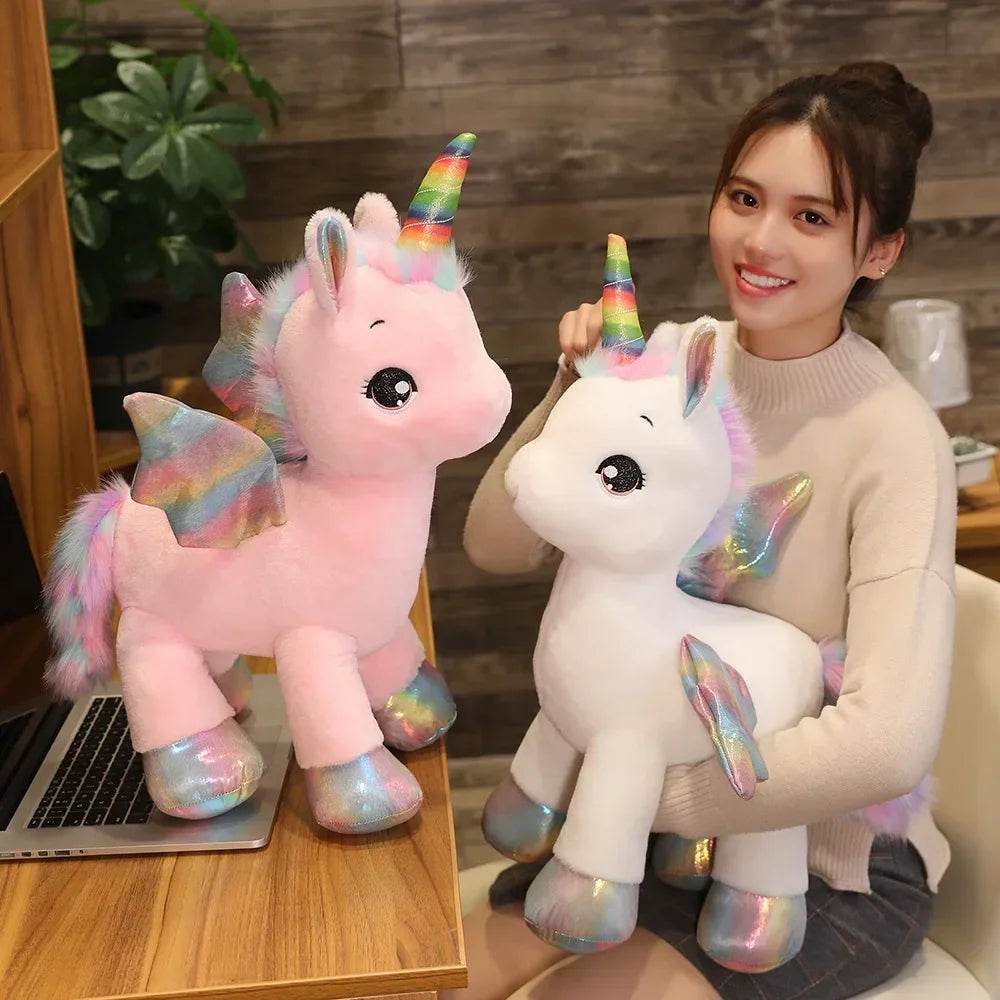 Adorable Pink Unicorn Plush Toy - Soft Cuddly Companion for All Ages - ToylandEU
