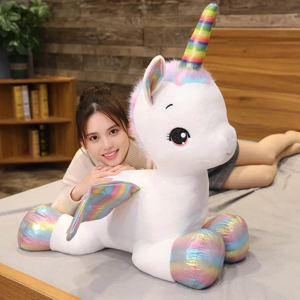 Adorable Pink Unicorn Plush Toy - Soft Cuddly Companion for All Ages - ToylandEU