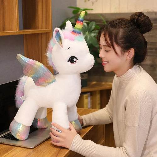 Adorable Pink Unicorn Plush Toy - Soft Cuddly Companion for All Ages - ToylandEU