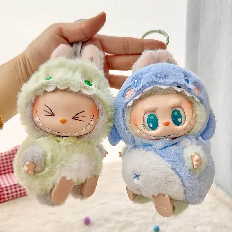Adorable Plush Dinosaur Outfit Shark Macaron For Labubu - ToylandEU