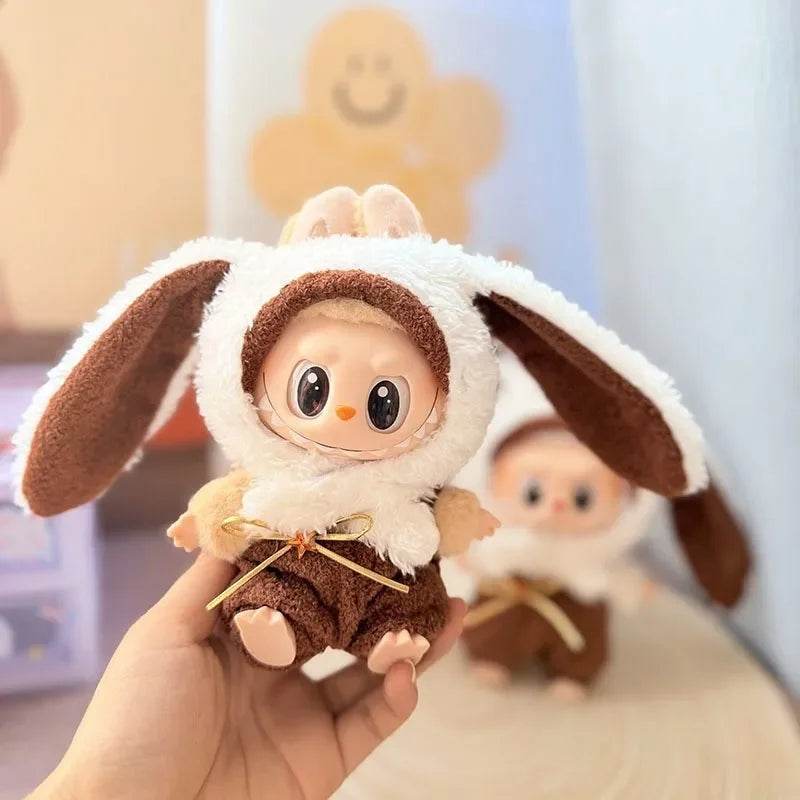 Adorable Plush Dinosaur Outfit Shark Macaron For Labubu - ToylandEU