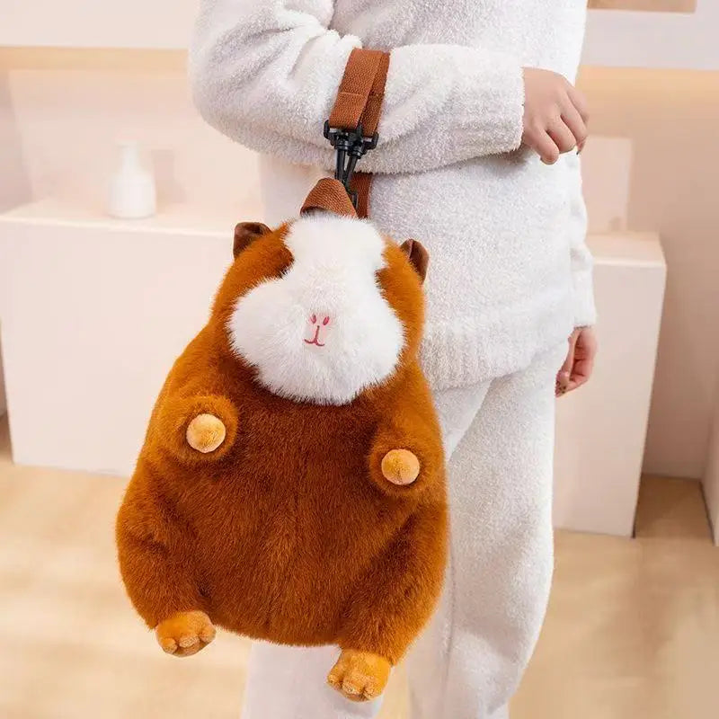 Adorable Plush Guinea Pig Backpack With Kawaii Soft Stuffed Design For Kids And Women - ToylandEU