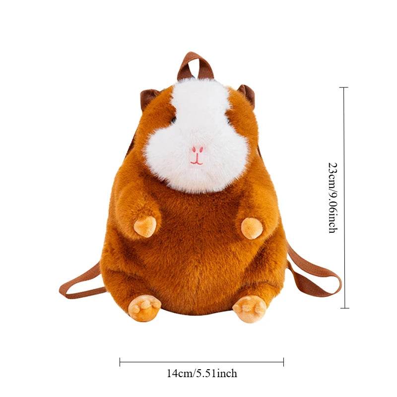 Adorable Plush Guinea Pig Backpack With Kawaii Soft Stuffed Design For Kids And Women - ToylandEU