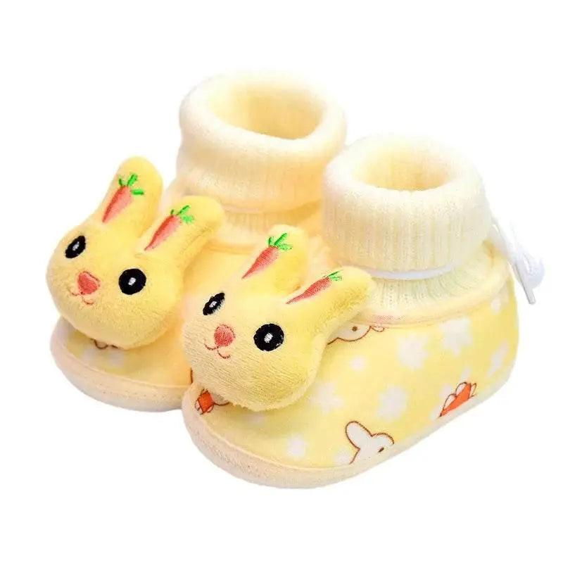  Adorable Plush Snow Booties for Infants - Cartoon Rabbit Prewalkers for Boys and Girls -  ToylandEU™