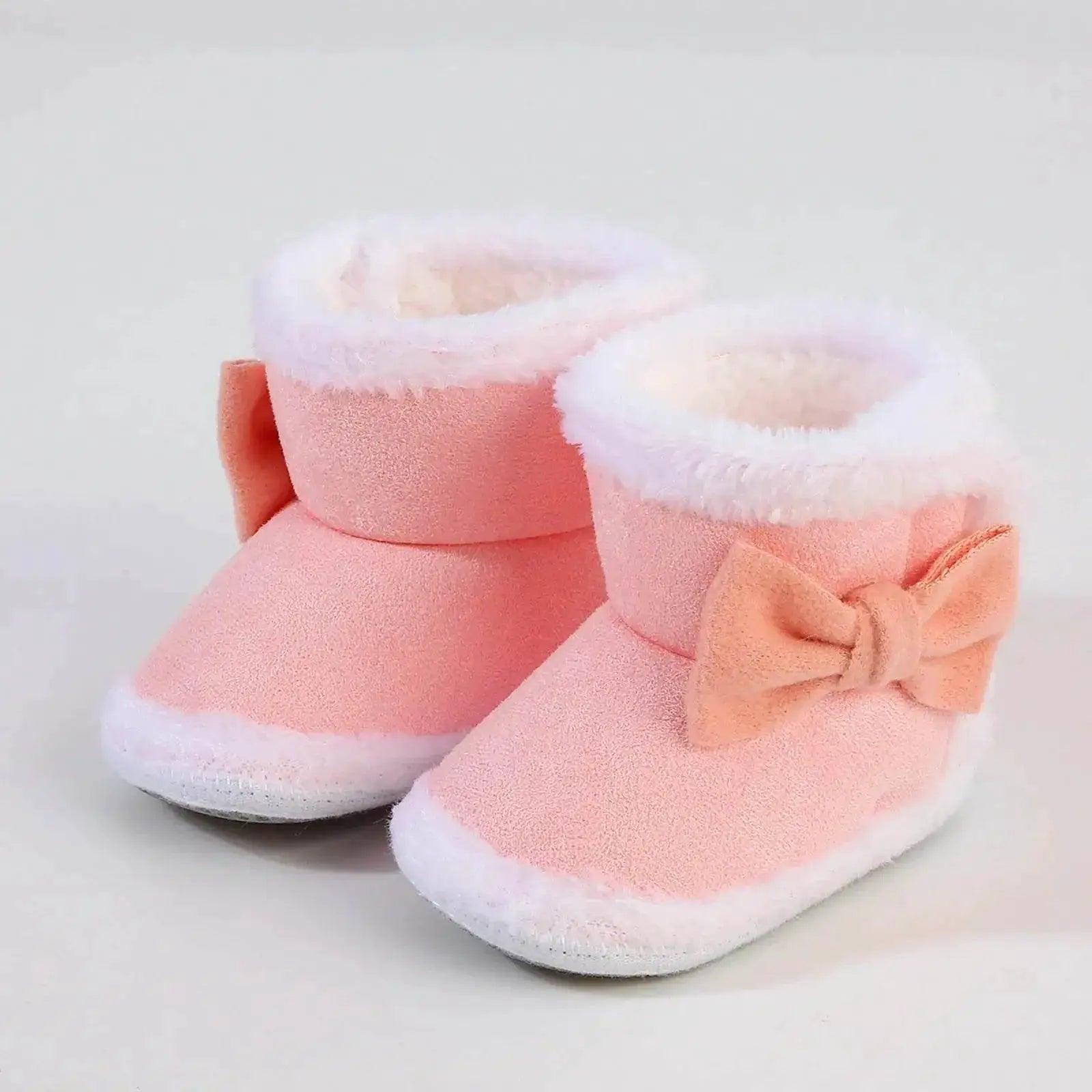  Adorable Plush Winter Booties for Newborns - Cartoon Design for Boys & Girls, Warm Infant Crib Shoes and First Walkers -  ToylandEU™
