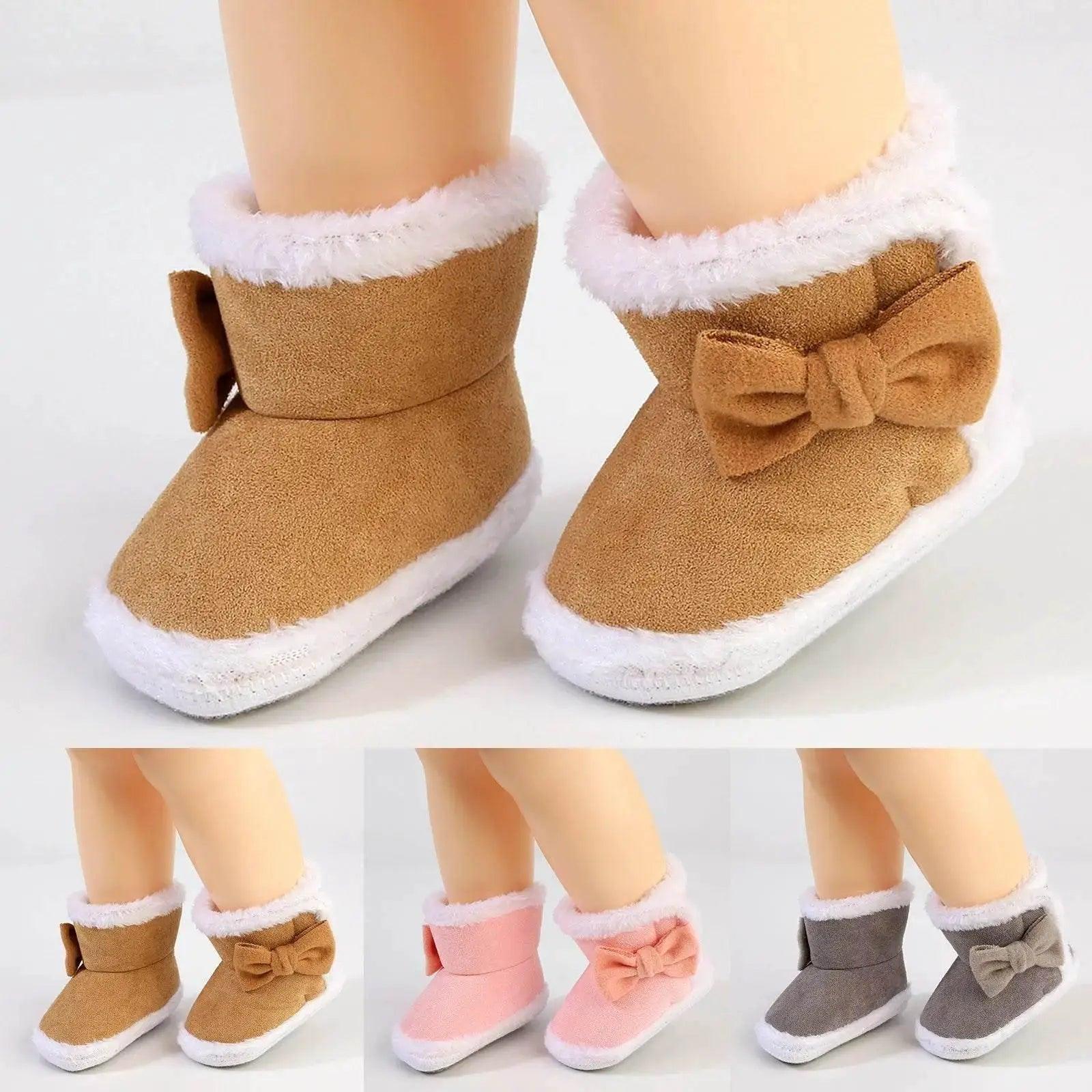  Adorable Plush Winter Booties for Newborns - Cartoon Design for Boys & Girls, Warm Infant Crib Shoes and First Walkers -  ToylandEU™