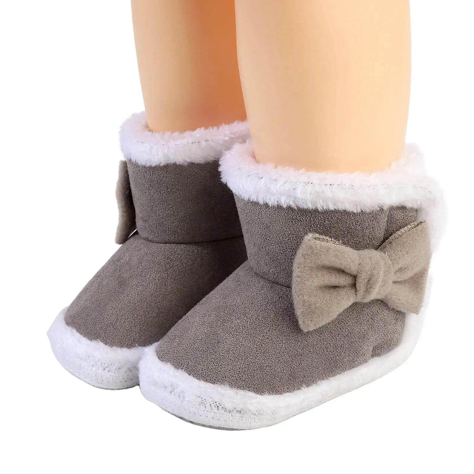  Adorable Plush Winter Booties for Newborns - Cartoon Design for Boys & Girls, Warm Infant Crib Shoes and First Walkers -  ToylandEU™