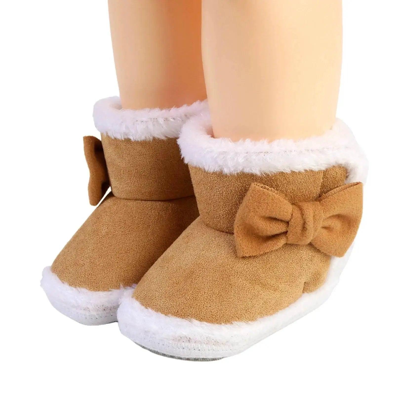  Adorable Plush Winter Booties for Newborns - Cartoon Design for Boys & Girls, Warm Infant Crib Shoes and First Walkers -  ToylandEU™