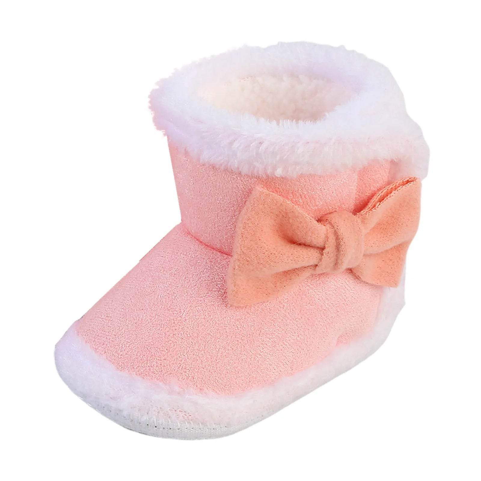 Adorable Plush Winter Booties for Newborns - Cartoon Design for Boys & Girls, Warm Infant Crib Shoes and First Walkers - ToylandEU