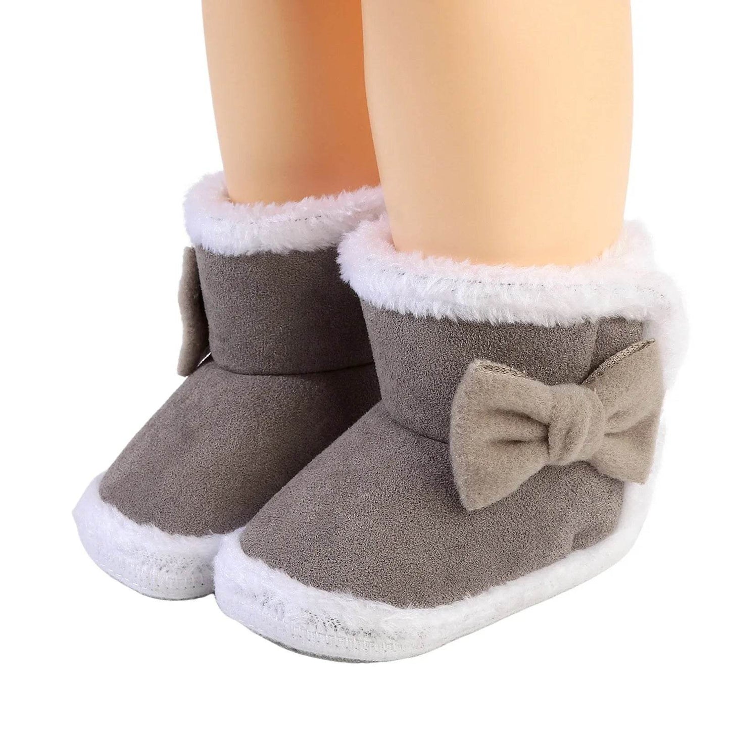 Adorable Plush Winter Booties for Newborns - Cartoon Design for Boys & Girls, Warm Infant Crib Shoes and First Walkers - ToylandEU