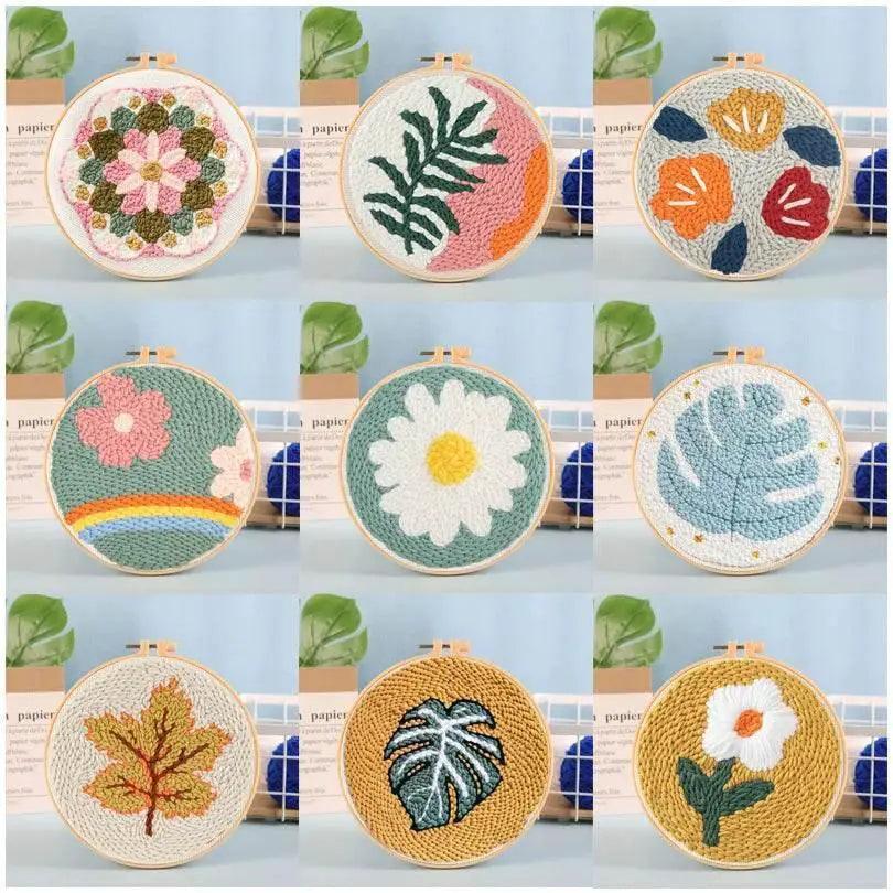  Adorable Punch Needle Embroidery Kit for Beginners - Soft Yarn Home Decor Craft Set -  ToylandEU™