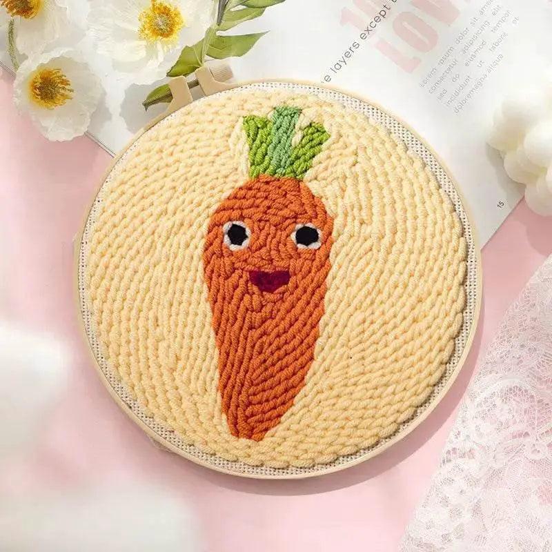  Adorable Punch Needle Embroidery Kit for Beginners - Soft Yarn Home Decor Craft Set -  ToylandEU™