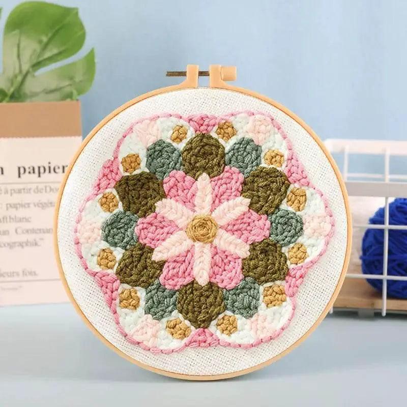  Adorable Punch Needle Embroidery Kit for Beginners - Soft Yarn Home Decor Craft Set -  ToylandEU™