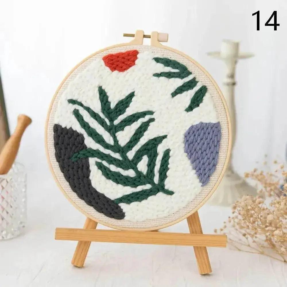  Adorable Punch Needle Embroidery Kit for Beginners - Soft Yarn Home Decor Craft Set -  ToylandEU™