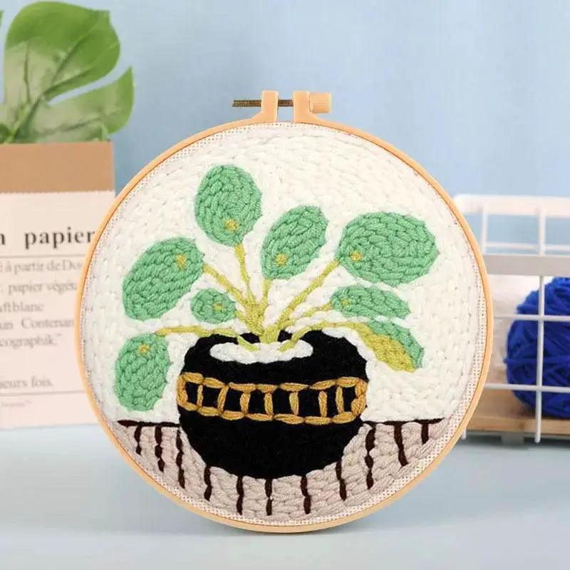  Adorable Punch Needle Embroidery Kit for Beginners - Soft Yarn Home Decor Craft Set -  ToylandEU™
