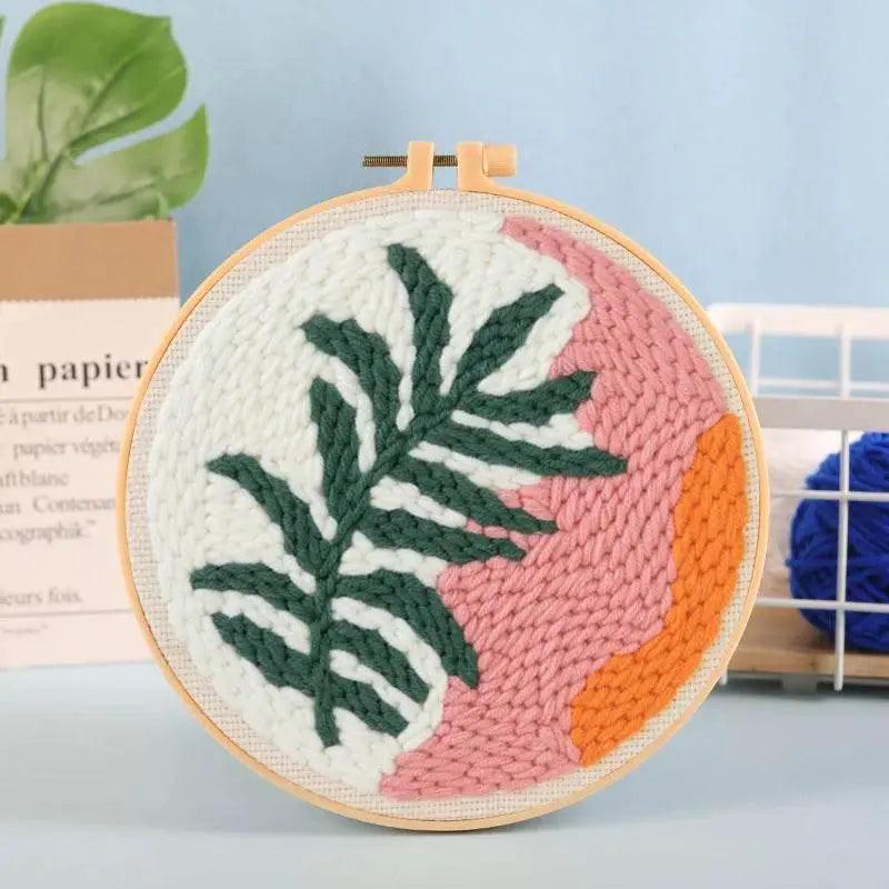  Adorable Punch Needle Embroidery Kit for Beginners - Soft Yarn Home Decor Craft Set -  ToylandEU™