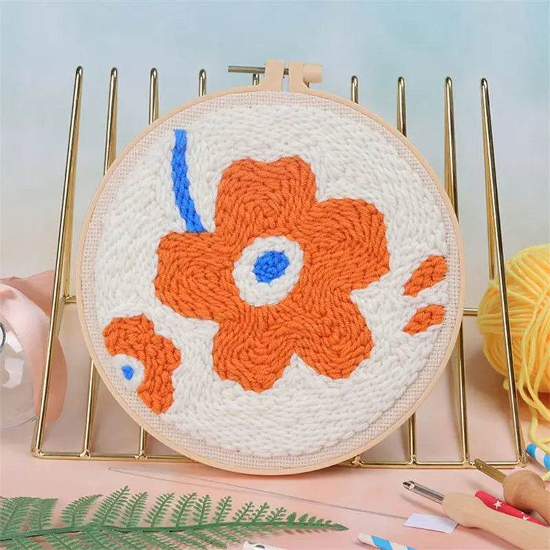Adorable Punch Needle Embroidery Kit for Beginners - Soft Yarn Home Decor Craft Set - ToylandEU