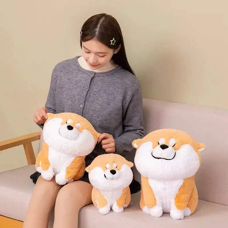 Adorable Shiba Inu Plush Throw Pillow Nap Cushion Toy - ToylandEU