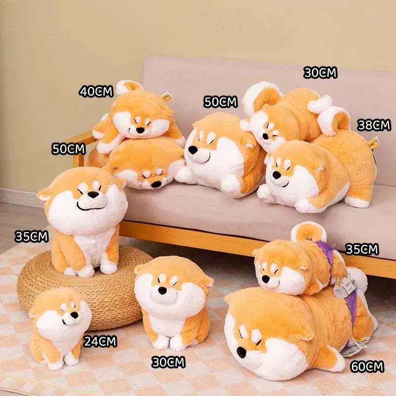 Adorable Shiba Inu Plush Throw Pillow Nap Cushion Toy - ToylandEU