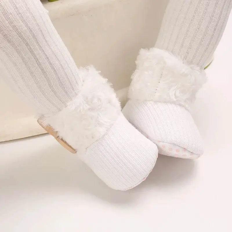  Adorable Soft and Cozy Baby Girl Winter Boots with Warm Wool Lining for Indoor Walking -  ToylandEU™