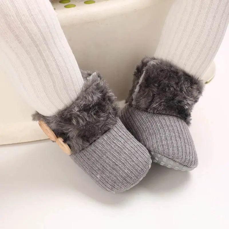  Adorable Soft and Cozy Baby Girl Winter Boots with Warm Wool Lining for Indoor Walking -  ToylandEU™