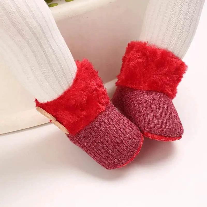  Adorable Soft and Cozy Baby Girl Winter Boots with Warm Wool Lining for Indoor Walking -  ToylandEU™