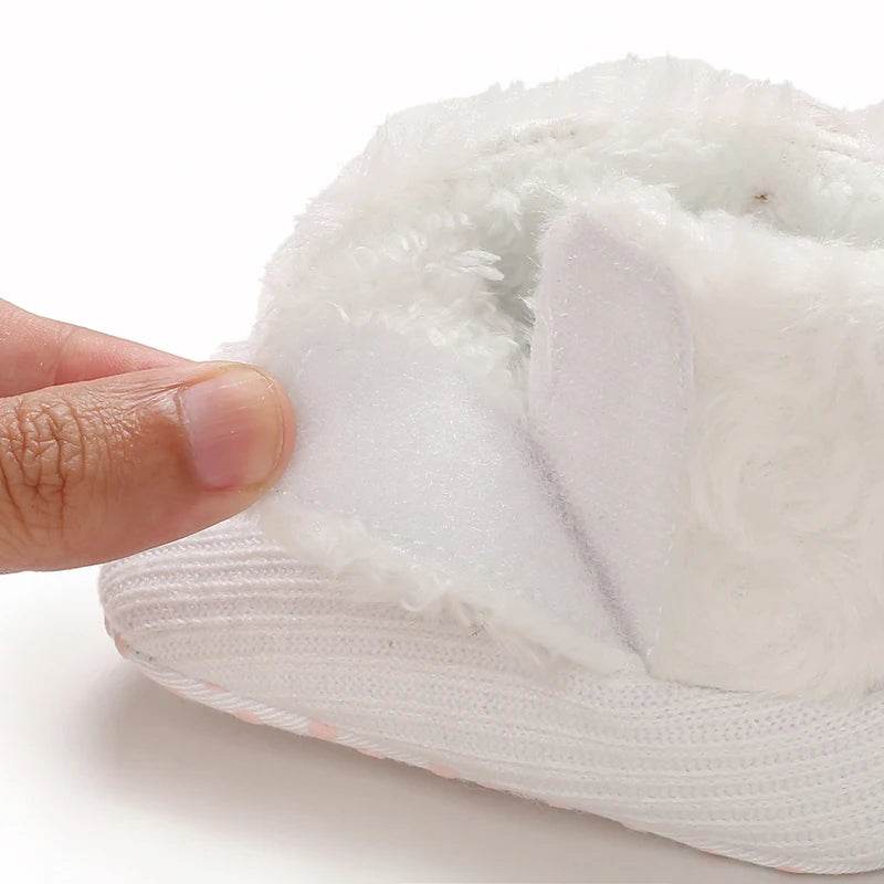 Adorable Soft and Cozy Baby Girl Winter Boots with Warm Wool Lining for Indoor Walking - ToylandEU