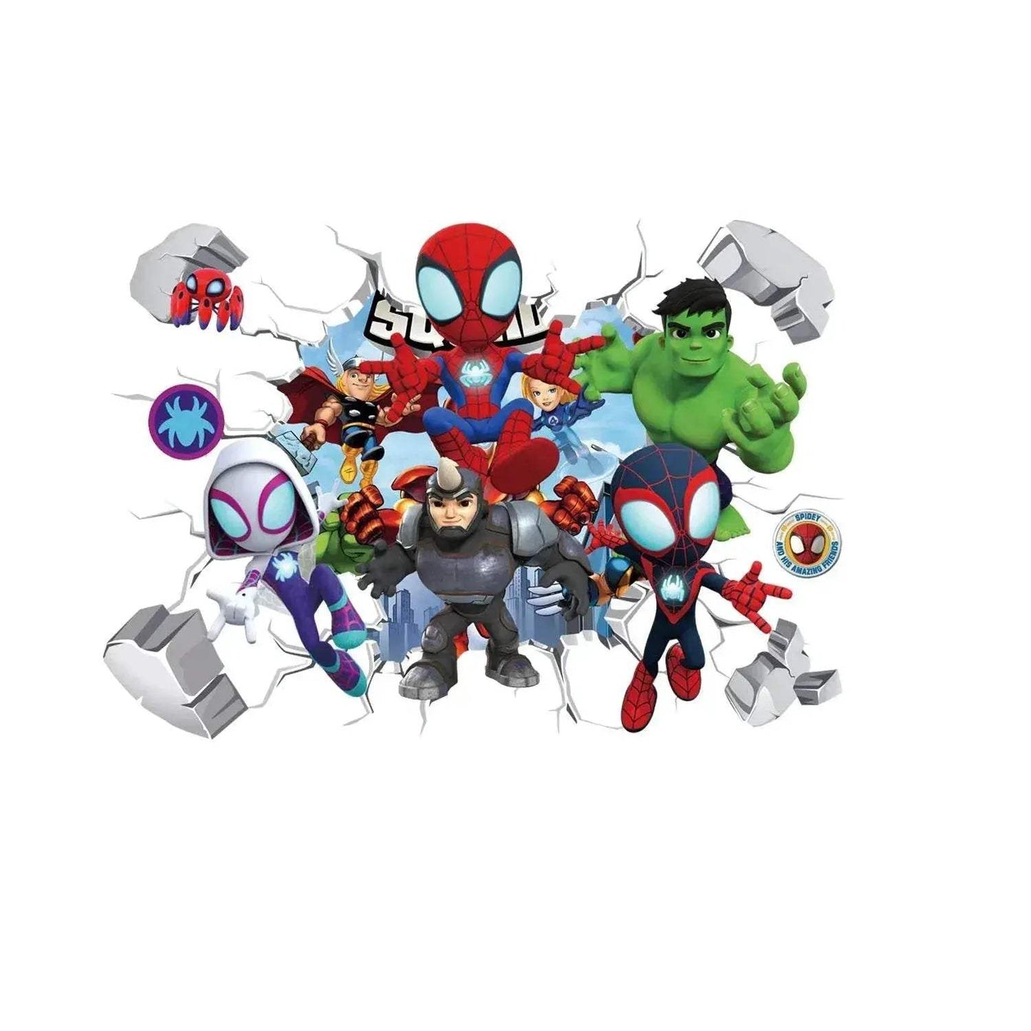  Adorable Spiderman Wall Stickers 40x60cm Toyland EU -  ToylandEU™
