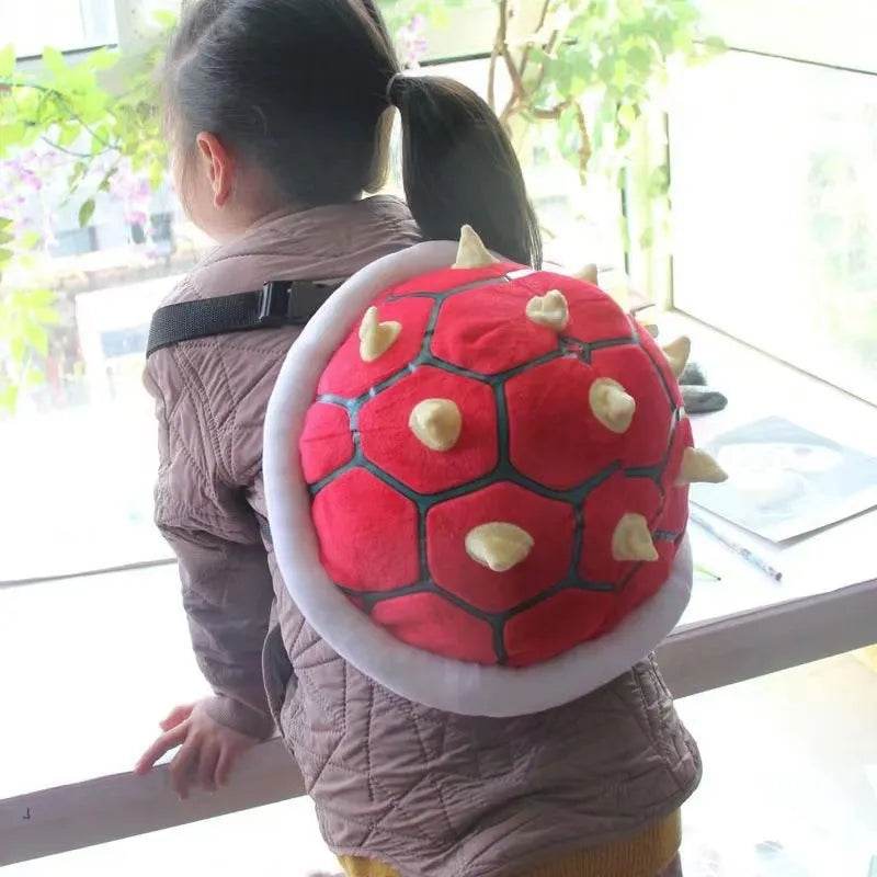 Adorable Super Koopa Plush School Bag - Soft & Durable with Green Turtle Shell Design - ToylandEU