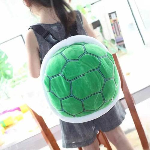 Adorable Super Koopa Plush School Bag - Soft & Durable with Green Turtle Shell Design - ToylandEU