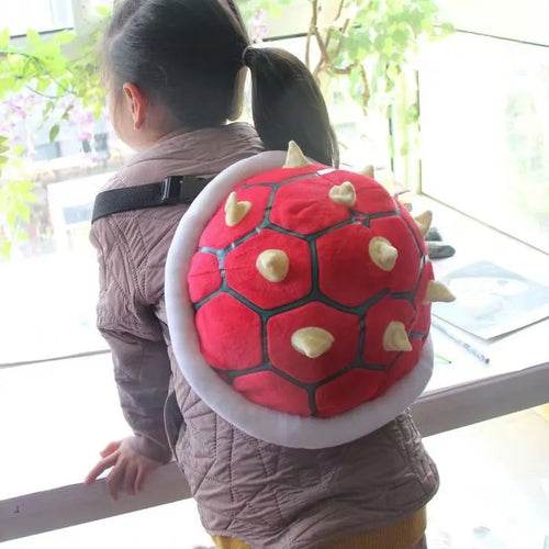 Adorable Super Koopa Plush School Bag - Soft & Durable with Green Turtle Shell Design - ToylandEU